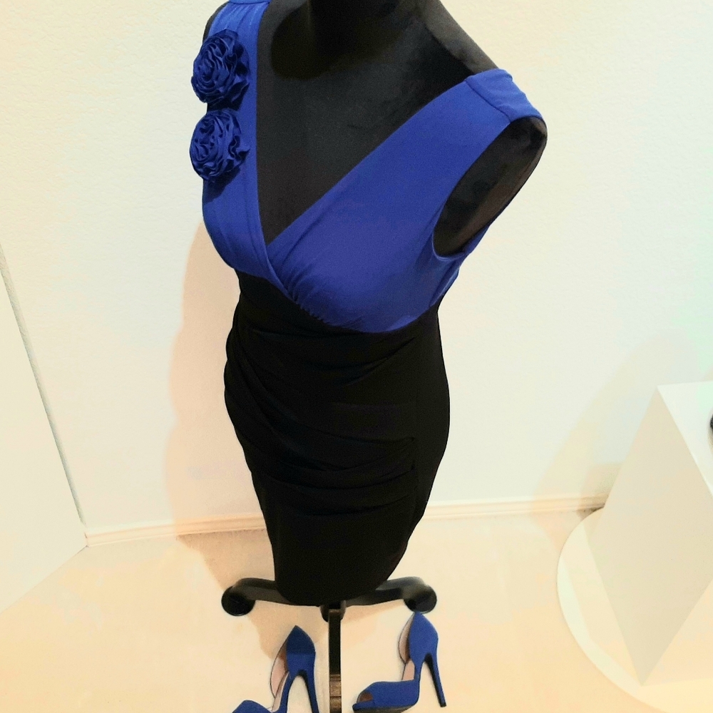 Cobalt Blue Cocktail Dress & Cobalt Pumps Gem